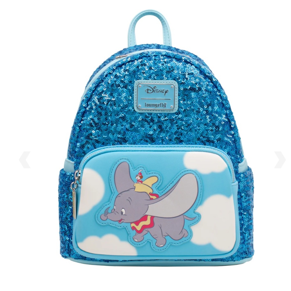 NWT Loungefly sequined Dumbo mini backpack